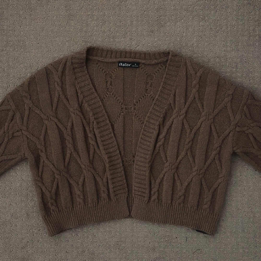 Coquette Cropped Sweater Cardigan
